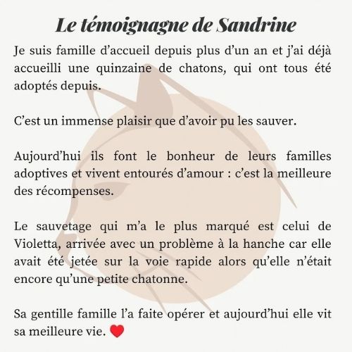 Témoignage de famille d'accueil d'animaux